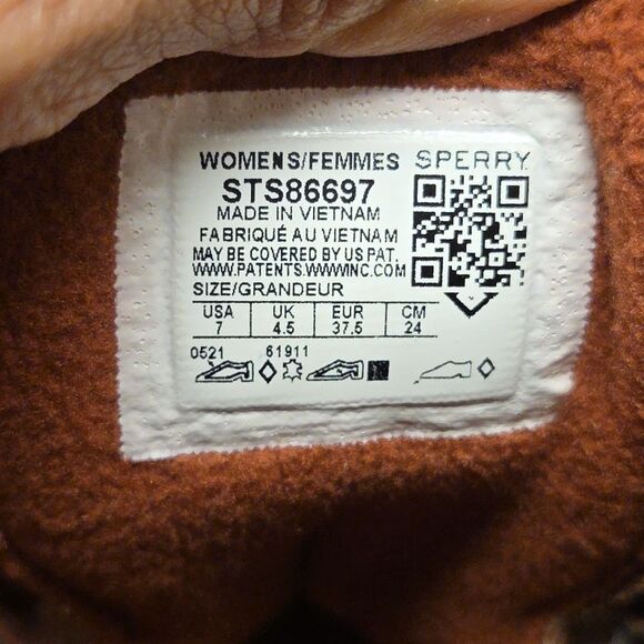 Sperry Womens Waterproof Duck Rain Boots Size 7 Black & Brown STS86697 - Picture 6 of 16